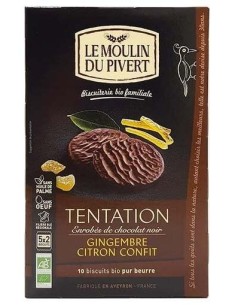 Galletas Tentacion Jengibre Limon 130Gr Bio Vegan de Le Moulin De Pivert 2