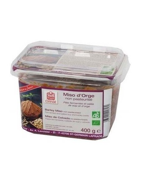 Miso De Cebada No Pasteurizado 400Gr.Bio de Celnat