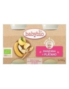 Potito Manzana Y  Platano 4Meses 130Gr. Bio de Babybio 2