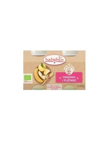 Potito Manzana Y  Platano 4Meses 130Gr. Bio de Babybio