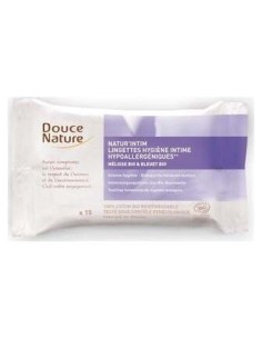 Toallitas Intimas Hipoalergenicas 15Ud. de Douce Nature 2