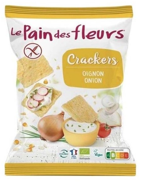 Cracker Cebolla Mini 75Gr. Bio Sg Vegan de Le Pain Des Fleurs