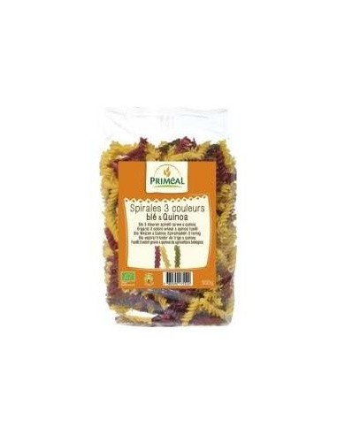 Espirales Tricolor De Trigo Quinoa 500 gramos Bio de Primeal