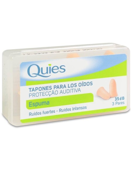 Tapones Espuma Color Carne 6Ud. Quies de Quies