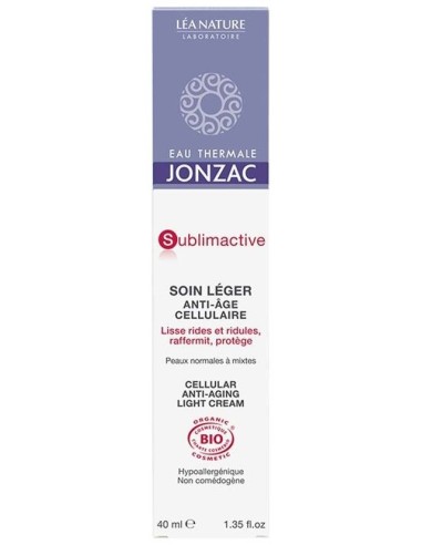 Sublimactive Crema Ligera Antiedad 40Ml. Bio de Jonzac Eco-Bio