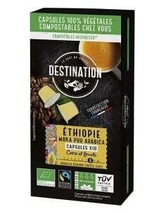Cafe Moka Pur Arabica Ethiopia 10Capsulas Cafe Bio de Destination 2