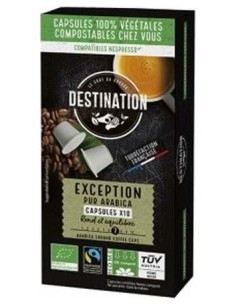 Capsulas Biodegradables Pur Arabica Exception Bio, 10X5,5 G de Destination 2