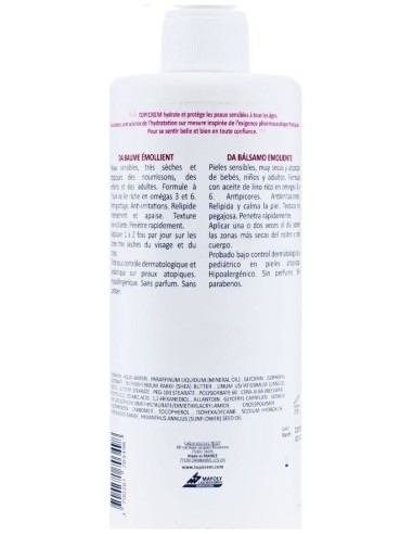 Topicrem Da Balsamo Emoliente 500 Ml de Topicrem