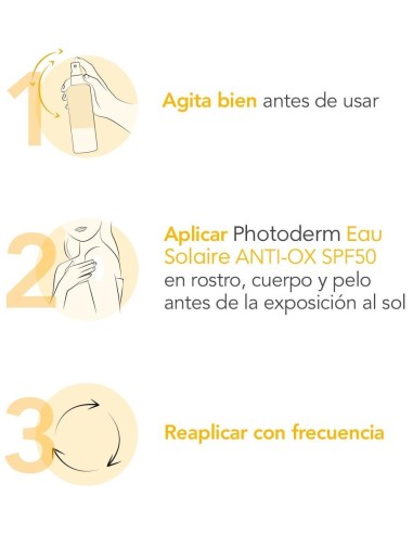 Photoderm Antiox Spf 50 Eau Solaire Spray 200 Ml de Bioderma