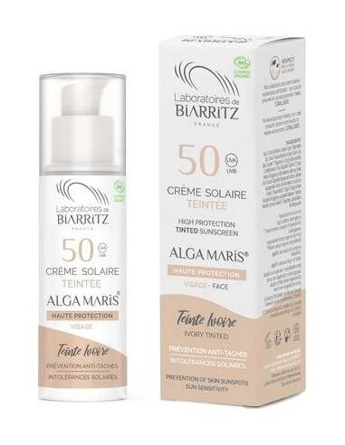 Crema Facial Color Marfil Spf50 50Ml. de Alga Maris - Lab. Biarritz