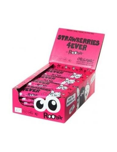 Barritas Con Strawberry 4 Ever Bio 20 x 30 g  de Roo´Bar