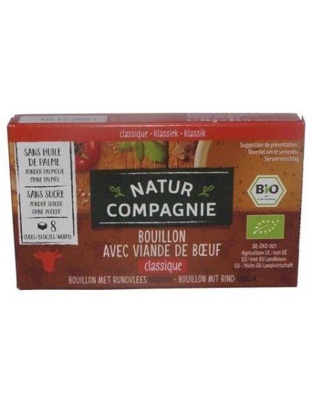 Caldo De Ternera 12Cajasx8Pastillas. Bio de Natur Companier