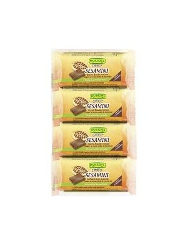Barrita Sesamini Con Chocolate 4X27Gr. Bio de Rapunzel