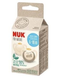 Chupete Nuk For Nature 6-18 Silicona 2Ud. de Nuk 2