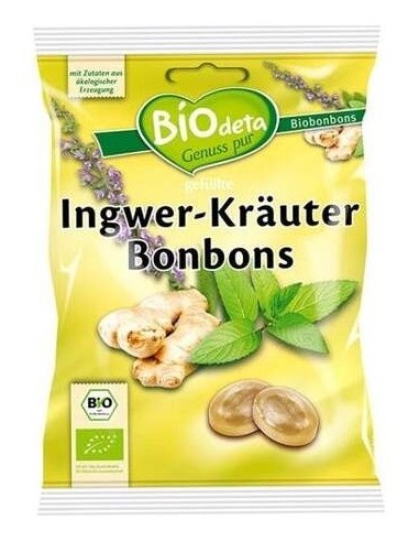 Caramelos  De Jengibre Y Hierbas 75Gr. Bio de Biodeta