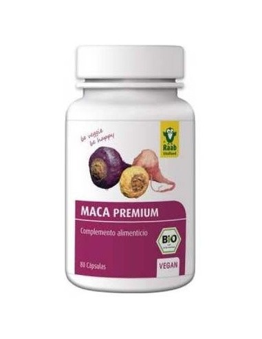 Maca bio pura, 80 capsulas de Raab Vitalfood