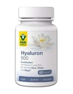 Hyaluron 500Mg 60Cap. Sg Vegan de Raab Vitalfood 2