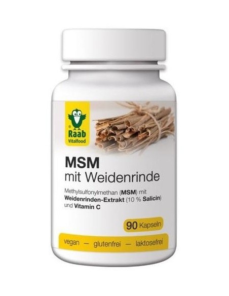 Msm Con Corteza De Sauce 630Mg 90Cap. Sg Vegan de Raab Vitalfood