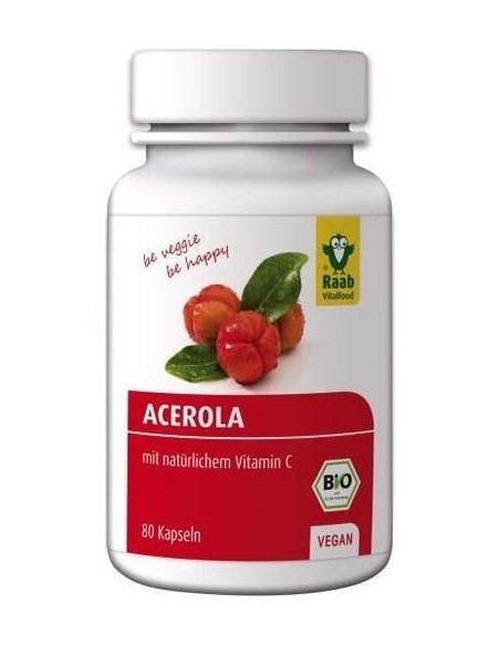 Acerola 500Mg 80 Cap Vegan Sg de Raab Vitalfood