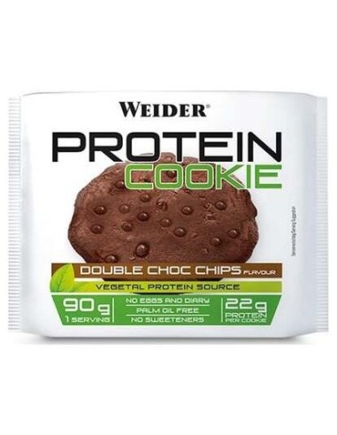 Weider Protein Cookie Double Choco Chip 90Grx12Uds. de Weider