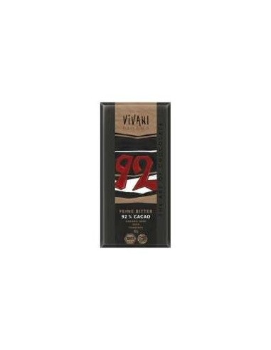 Chocolate Negro Fino 92% Cacao de Vivani