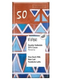 Chocolate Negro Con Leche 50% Panama 80Gr Bio de Vivani 2