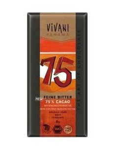 Chocolate Fino Negro 75% Cacao  de Vivani 2