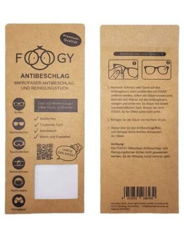 Foogy Gamuza Limpiadora Anti-Vaho 1Ud.** de Foogy