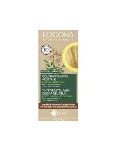 Colorante Vegetal Rubio Dorado 115Gr. Bio Vegan de Logona