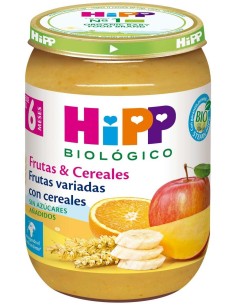 Tarrito De Frutas Variadas Con Cereales Bio 190 g  de Hipp 2