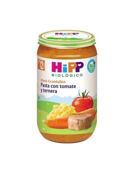 Tarrito De Pasta Con Tomate Y Ternera Bio 220 g  de Hipp