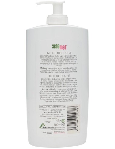 Aceite De Ducha 500Ml. de Sebamed