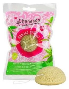 Esponja Konjac Te Verde Piel Mixta. Vegano de Benecos 2