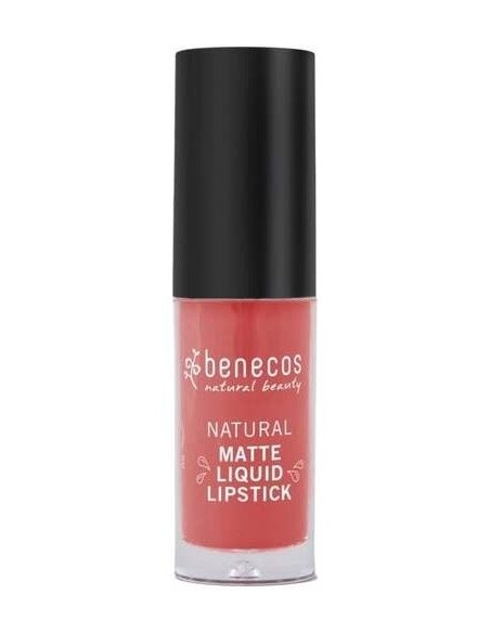 Barra Mate de Labios Líquida Coral Kiss, 5ml de Benecos