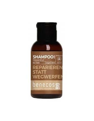 Champu Reparador Avena Mini Viaje 50Ml. Bio Vegano de Benecos