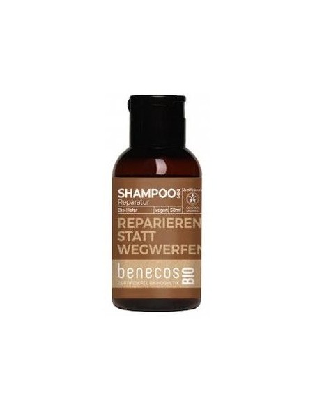 Champu Reparador Avena Mini Viaje 50Ml. Bio Vegano de Benecos