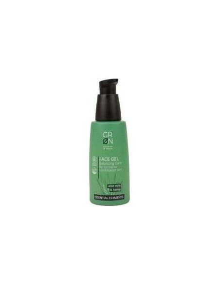 Gel Facial Equilibrante Acido Hialurónico,  Aloe y Cáñamo,50ml Essential Elements de Grn