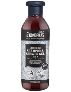 Men Champu-Gel Ducha Refrescante 2 En 1 280Ml. Veg de Dr. Konopka´S 2