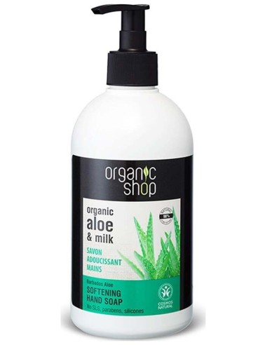 Jabon De Manos Suavizante Aloe-Leche 500Ml. de Organic Shop
