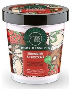 Mousse Corporal Hidratante Fresa-Chocolate 450Ml de Organic Shop 2