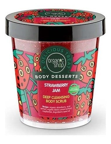 Exfoliante Corp Profunda Mermelada Fresa 450Ml. de Organic Shop
