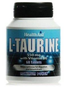 L-Taurina 550 Mg 60 Comp de Health Aid 2