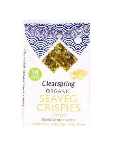 Alga Nori Con Jengibre Snack 4Gr. de Clearspring