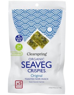 Snack De Alga Nori Tostada Multipack Bio  6X(5X4G)  de Clearspring 2