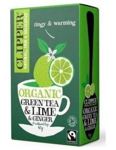 Te Verde Con Lima Jengibre Infusion 20Bolsitas Bio de Cupper 2