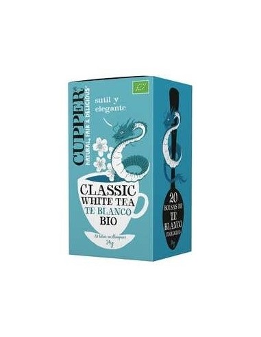 Te Blanco Infusion 20Bolsitas. Bio de Cupper