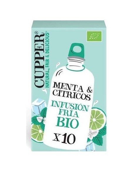 Menta Y Citricos Infusion Fria 10Bolsitas. Bio de Cupper