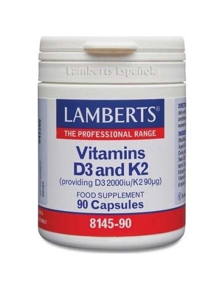 Vitamina D3 (2000 UI) + K2 (como MK-7) (90 µg) de Lamberts