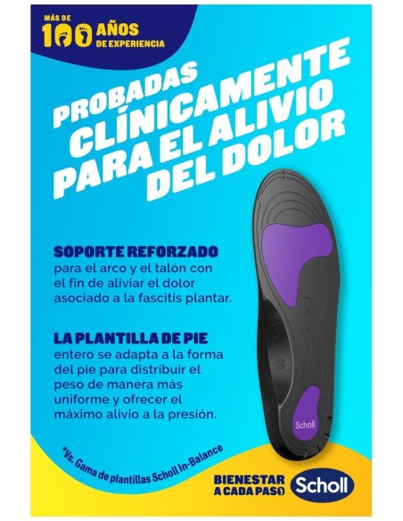 Scholl Plantilla Fascitis Plantar T/S 37-39,5 2 Un de Scholl