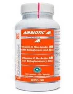 Vitamina C No Acida Con Betaglucanos Y Zinc 120Cap de Airbiotic 2